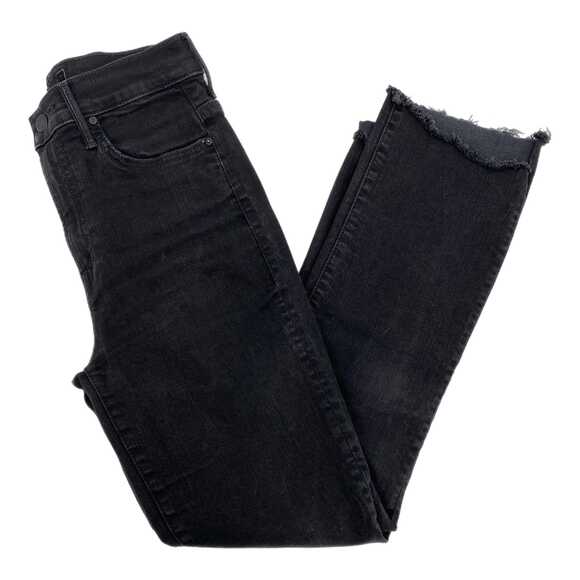 MOTHER Denim - MOTHER Black Insider Step Crop Fray Jeans | Size 25